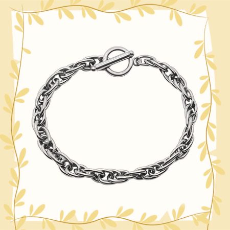Ring Shaped Titanium Steel Bracelet