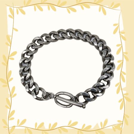 Silver Punk Loop Bracelet