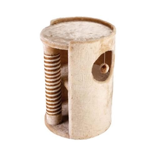 Gor Pets Cat Tree Hide Out Scratching Post in Beige – 58cm