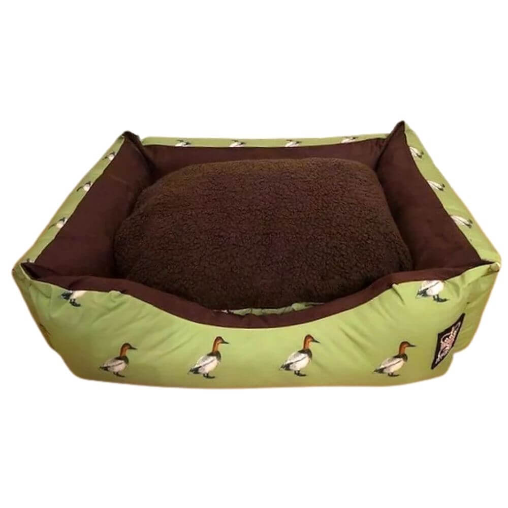 Handmade Quirky Print Nature Ducks Settee Dog Bed