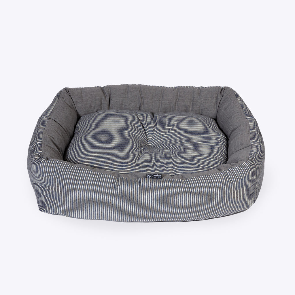 Danish Design Rustic Stripes Grey Snuggle Bed