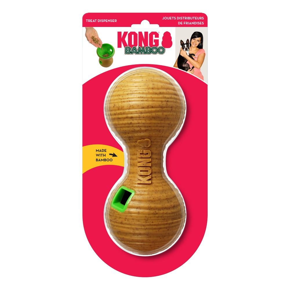 KONG Bamboo Feeder Dumbbell Medium Dog Toy