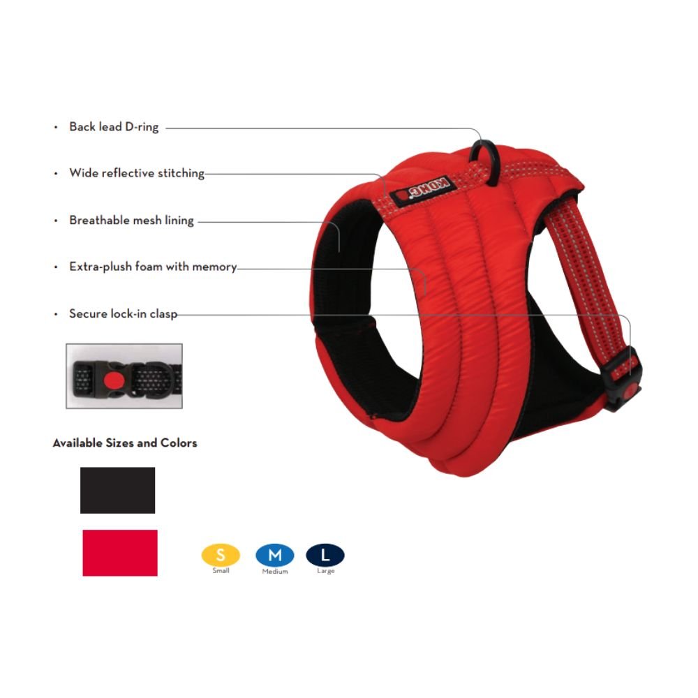 KONG Comfort Adjustable Dog Harness with Memory Foam