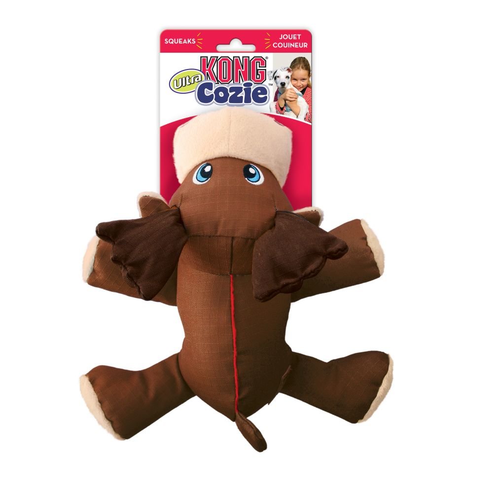 KONG Cozie Ultra Max Moose Dog Toy – Medium