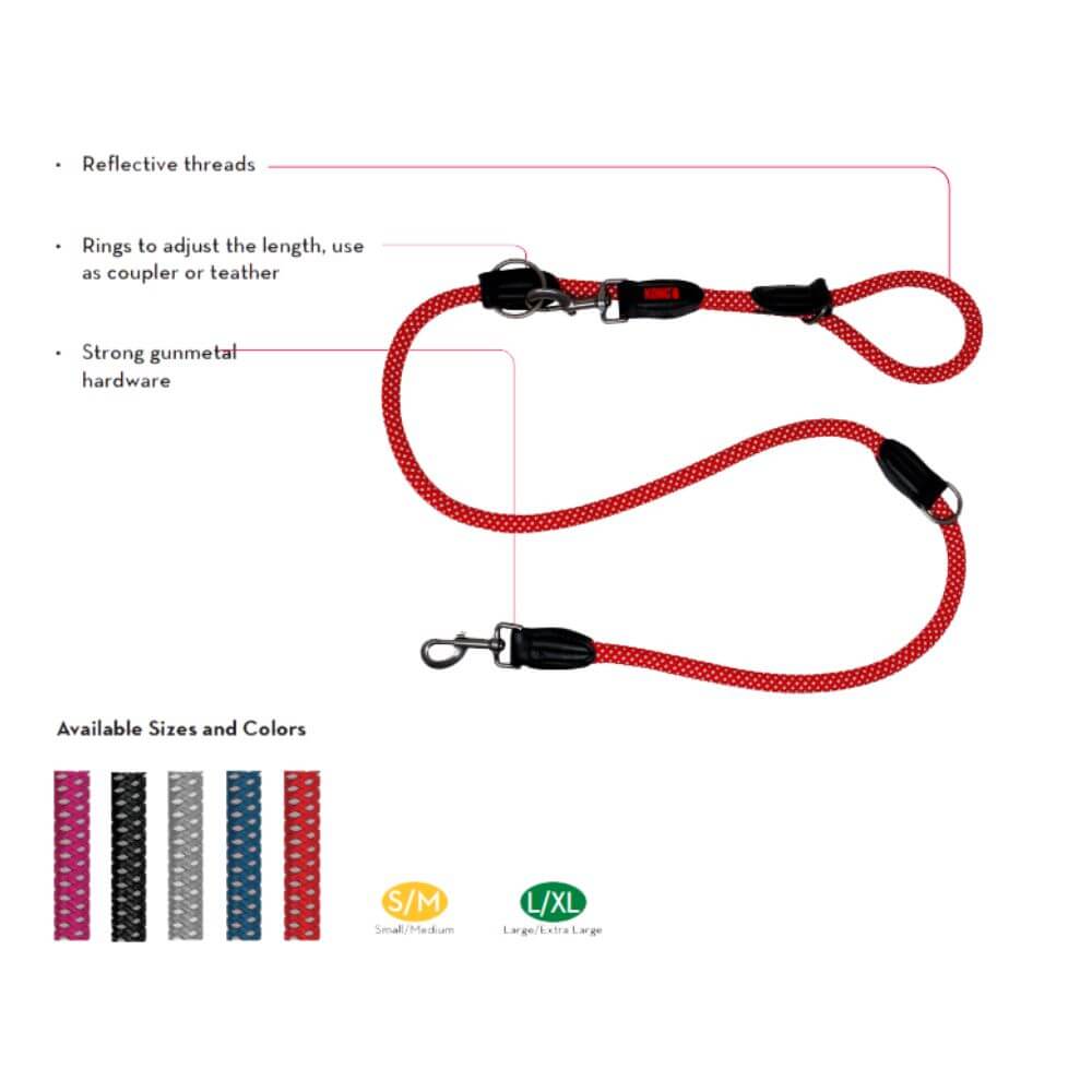 KONG Rope Adjustable Dog Leash