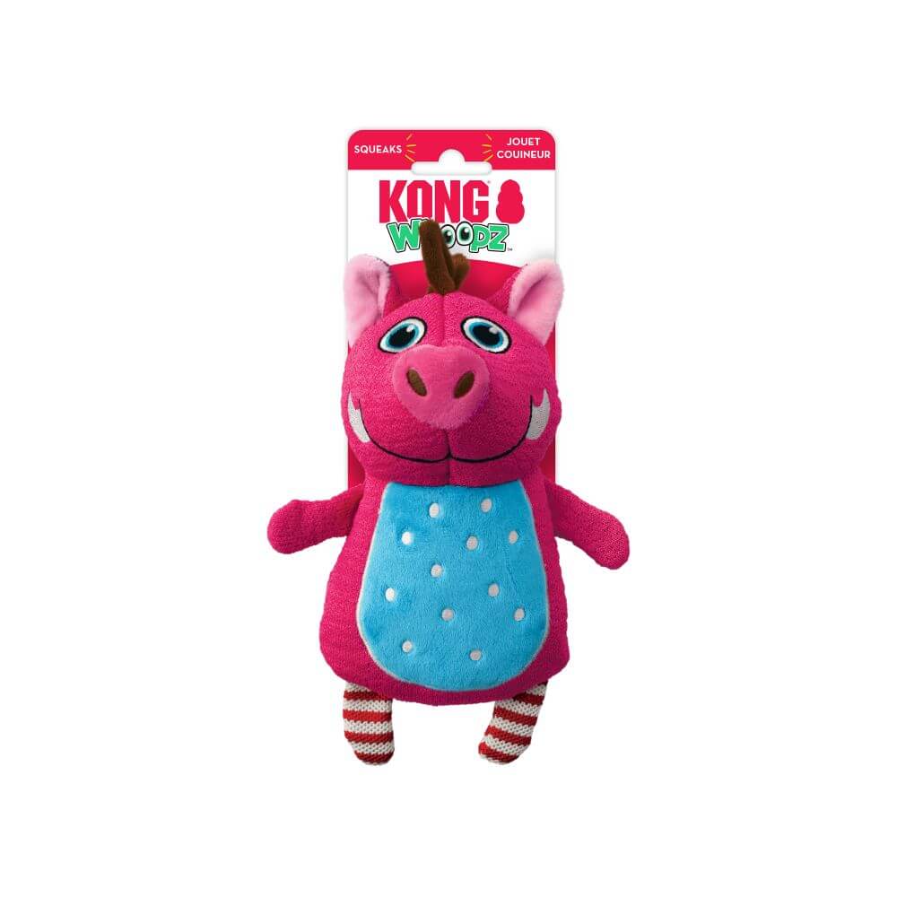 KONG Whoopz Warthog Doy Toy with Squeaker – Small