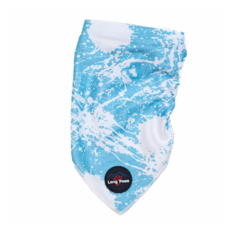 Long Paws Funk The Dog Bandana in Blue Tie Dye