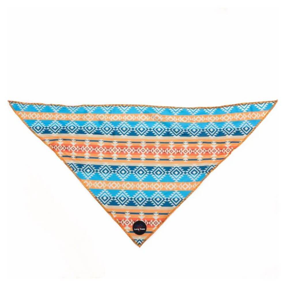 Long Paws Funk The Dog Bandana in Sunrise Blue Orange