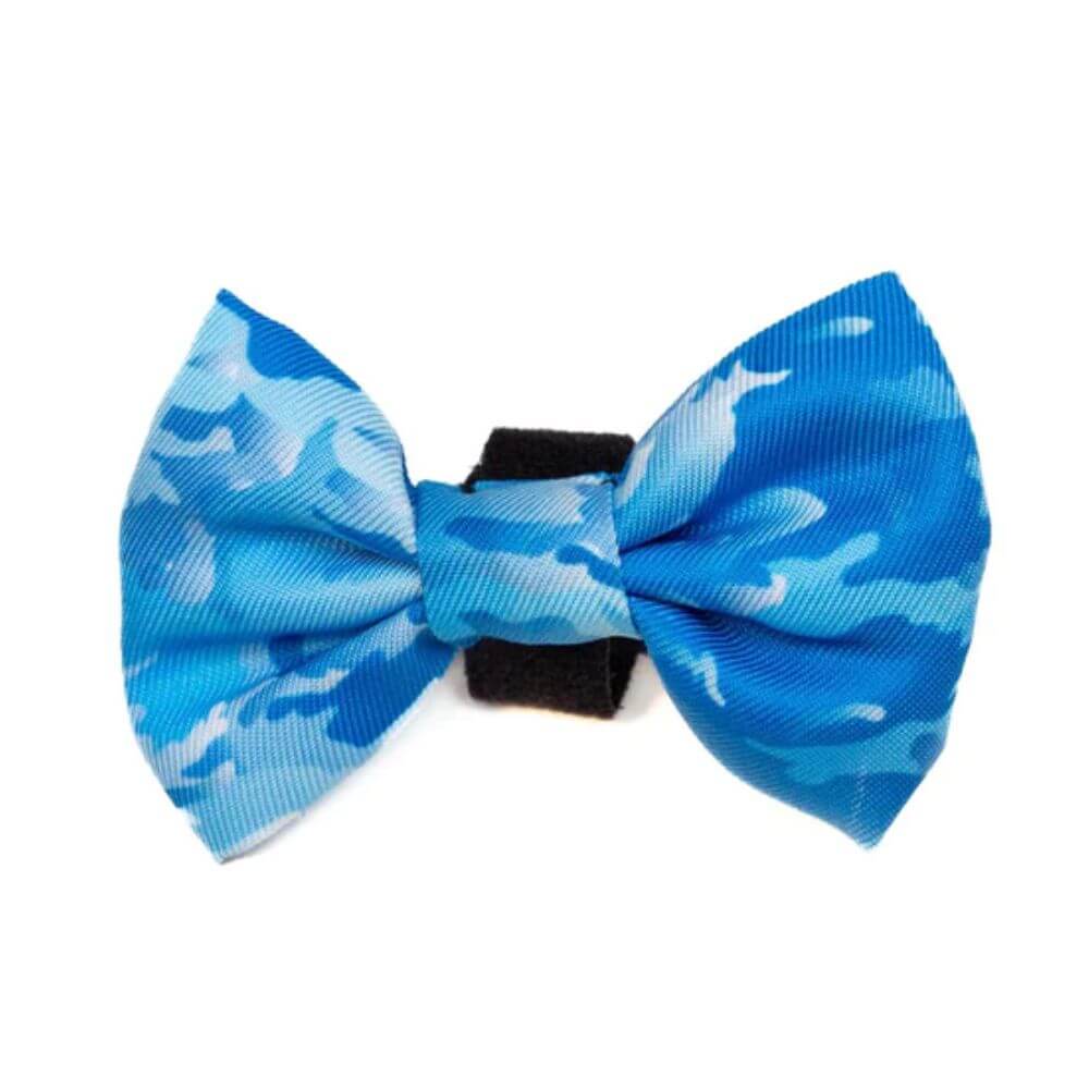 Long Paws Funk The Dog Bow Tie in Blue Camo