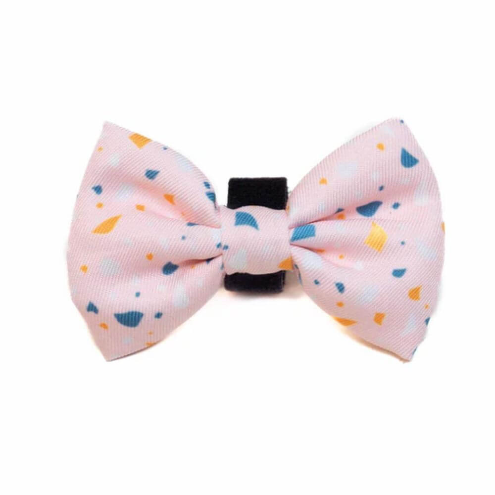 Long Paws Funk The Dog Bow Tie in Terrazo Pink