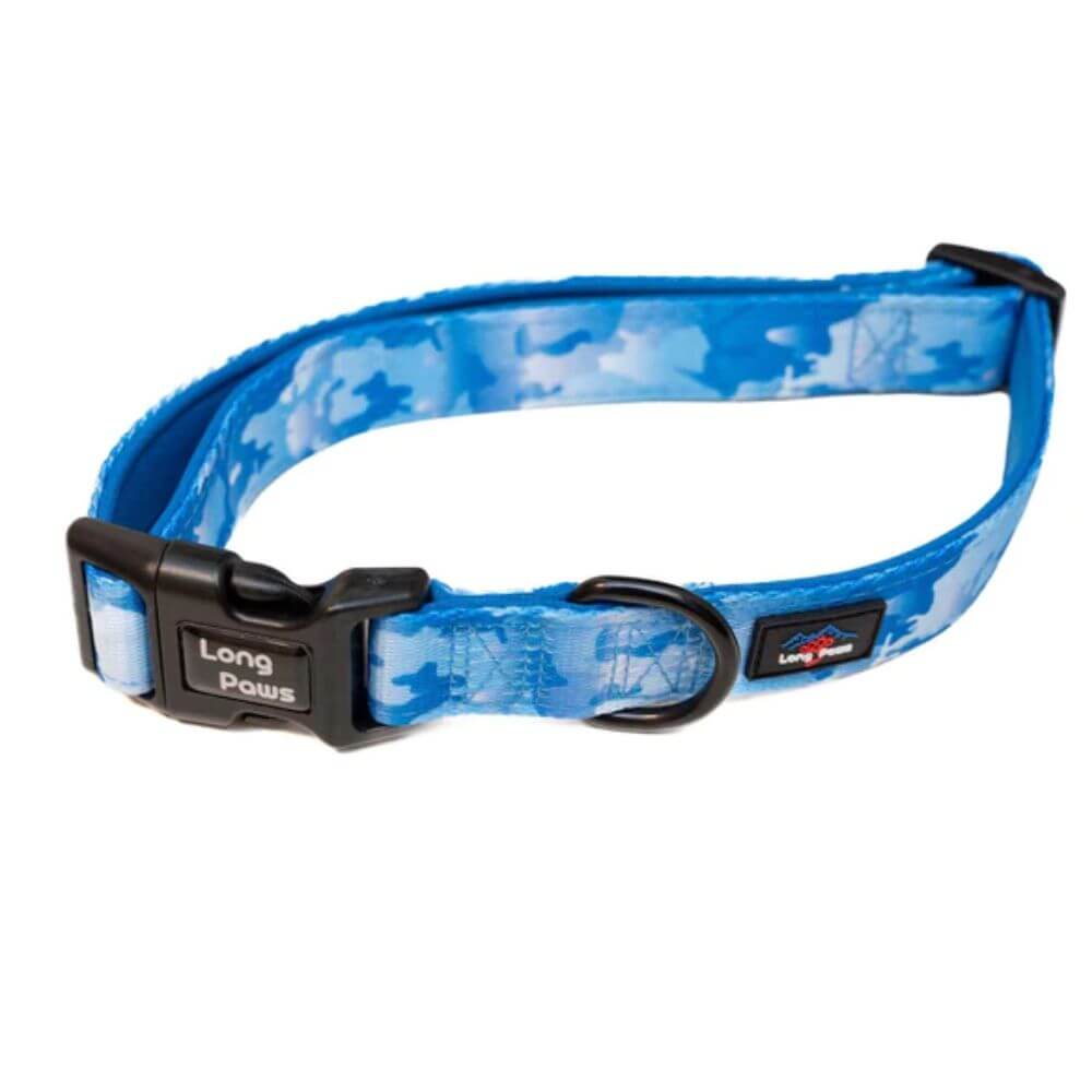 Long Paws Funk The Dog Collar in Blue Camo