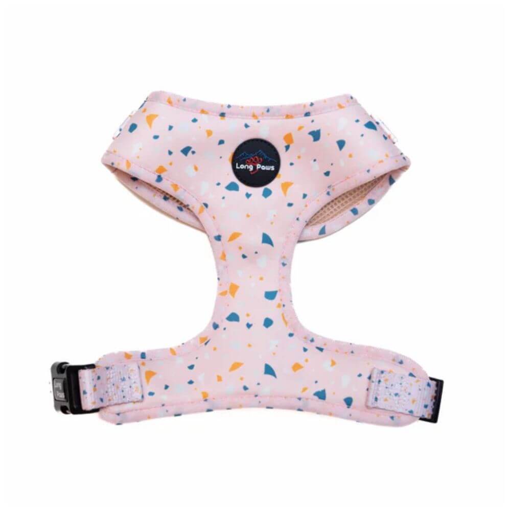 Long Paws Funk The Dog Harness in Terrazo Pink