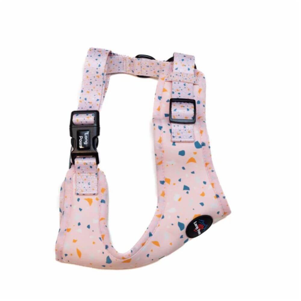 Long Paws Funk The Dog Harness in Terrazo Pink