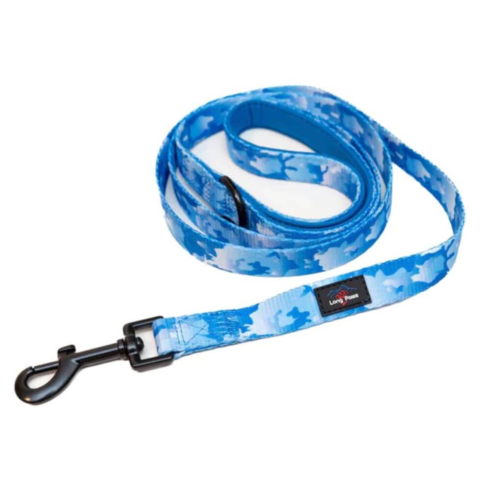 Long Paws Funk The Dog Lead in Blue Camo