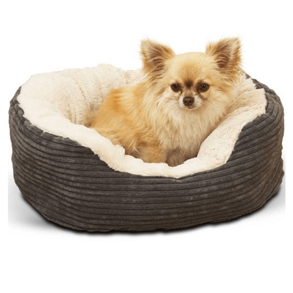 Rosewood 40 Winks Grey Cord Dog Bed