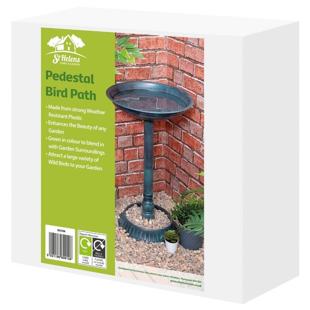 St Helens Home & Garden Ornamental Pedestal Bird Bath
