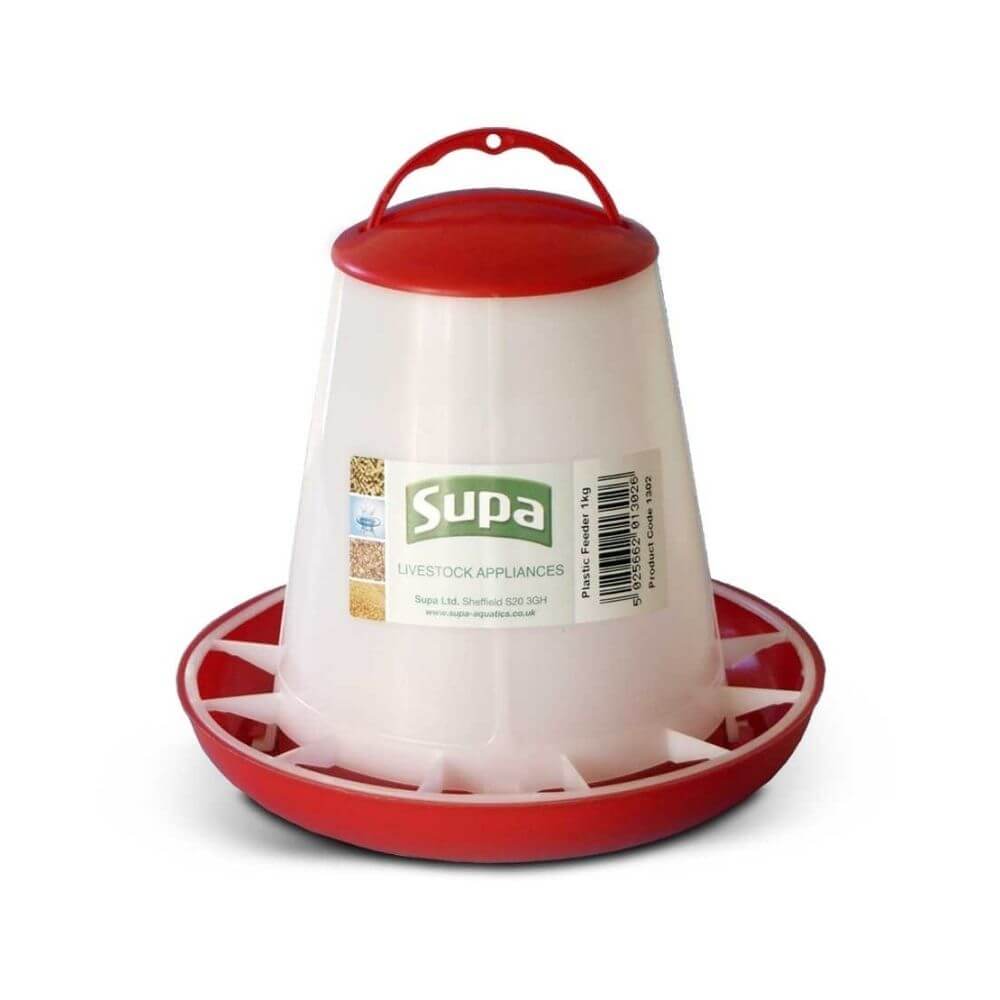 Supa Red & White Poultry Feeder 3kg x 3